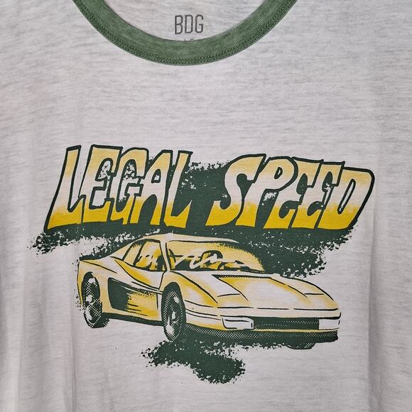 Urban outfitters BGD legal speed ringer tee grahpic print car tee mens - Picture 6 of 6